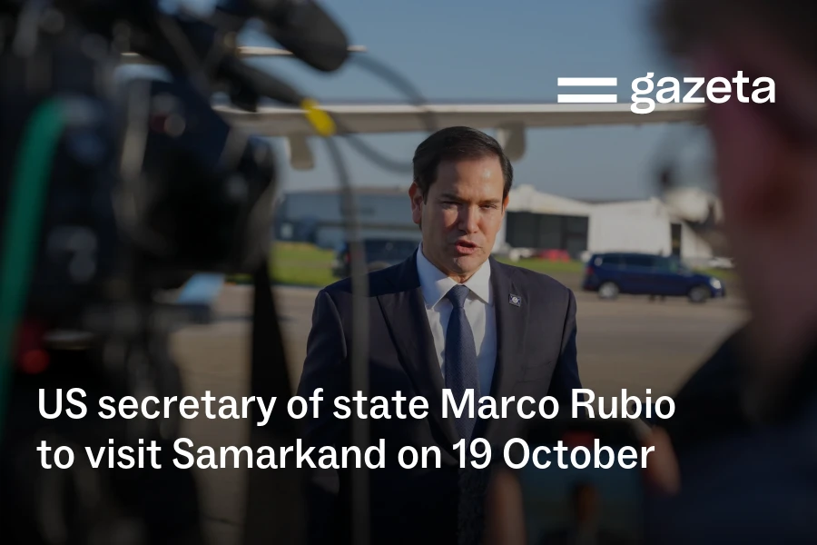Rubio 19-oktabr kuni Samarqandda C5+1 muzokaralarini 200 kishilik biznes delegatsiyasi bilan boshqaradi