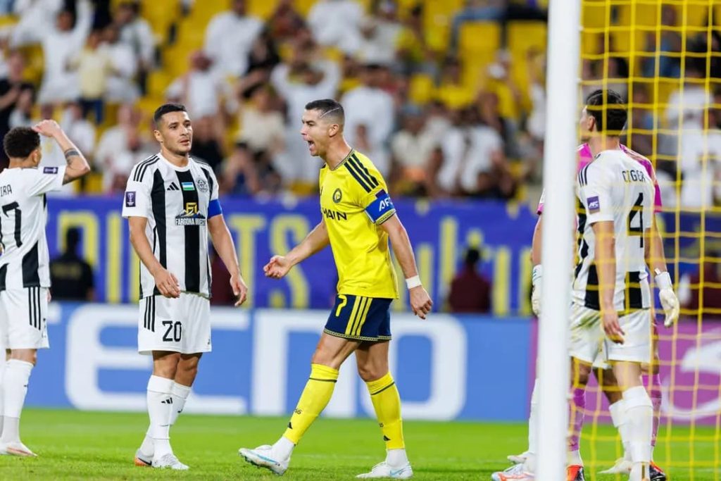Neftchi Fergana beaten 3-1 by Al-Nassr in Riyadh as red card proves costly